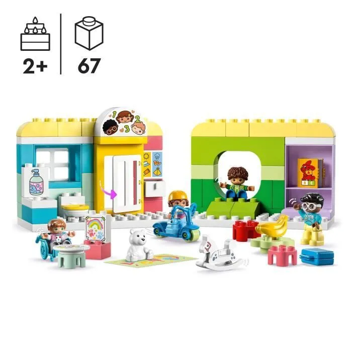 LEGO® DUPLO Ma Ville 10992 La Vie à la Garderie, Jouet Éducatif avec 4 Figurines-1