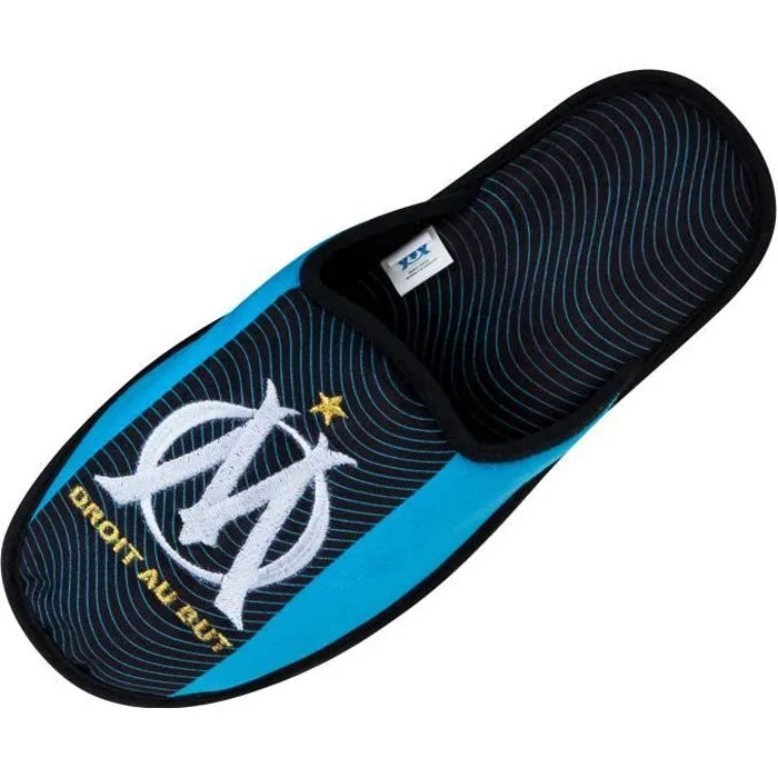 Chaussons enfant - OLYMPIQUE DE MARSEILLE - Noir - Polyester - 100% officiel - Garçon-0