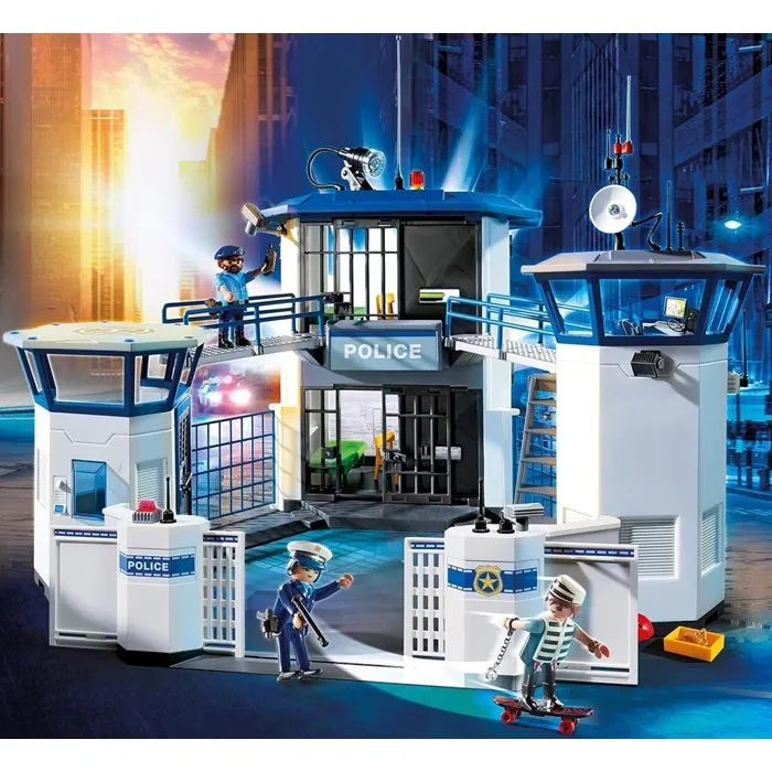 PLAYMOBIL 6872 Commissariat de police avec prison-3