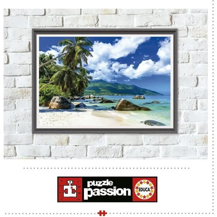 Puzzle SEYCHELLES de 1500 pièces - EDUCA - Paysage et nature - Avec colle Fix Puzzle®-3