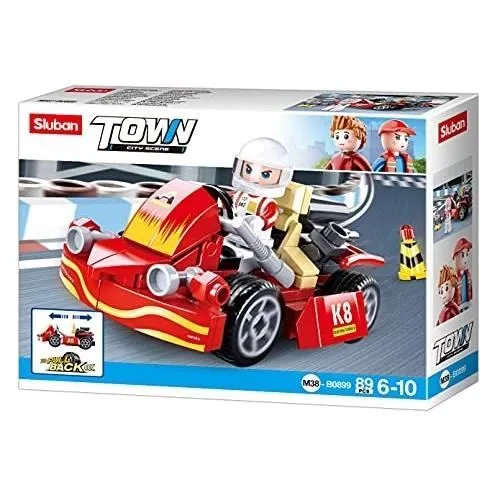 Jouet de construction - SLUBAN - Town-Karting - Multicolore - A monter soi-même - 6 ans et plus-0