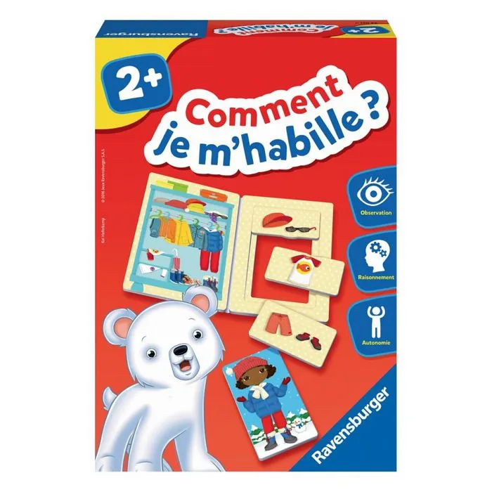 RAVENSBURGER Jeu éducatif Comment je m'habille ? - 2 ans et +-0