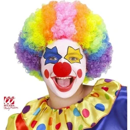 Perruque clown multicolore enfant clowns-0
