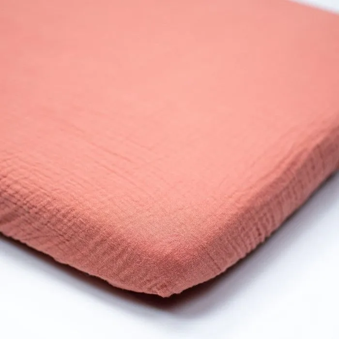 Drap housse berceau en gaze de coton Jeanne 40 x 80 cm Multicolore-1