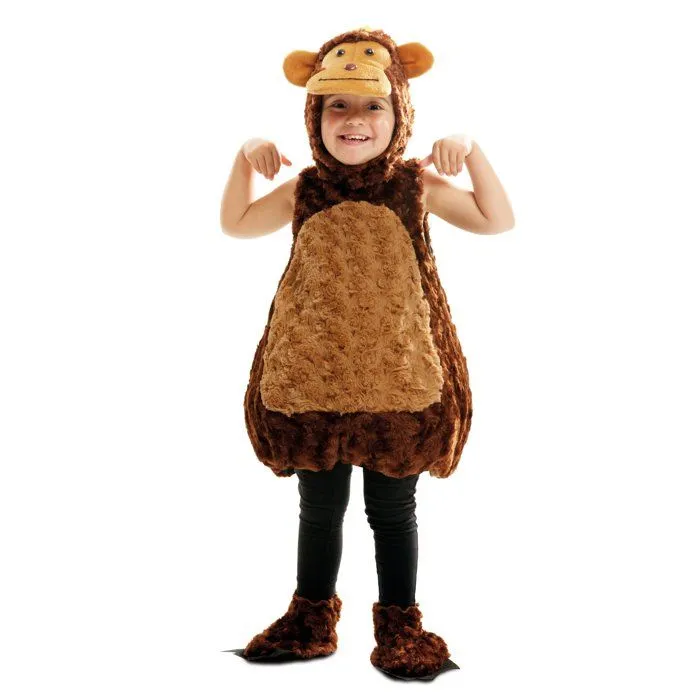 Déguisement singe peluche enfant-0