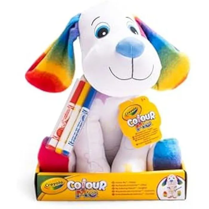 Peluche à colorier CRAYOLA - Colour Me Plush - Chiot - Lavable - Cadeau Enfants-1