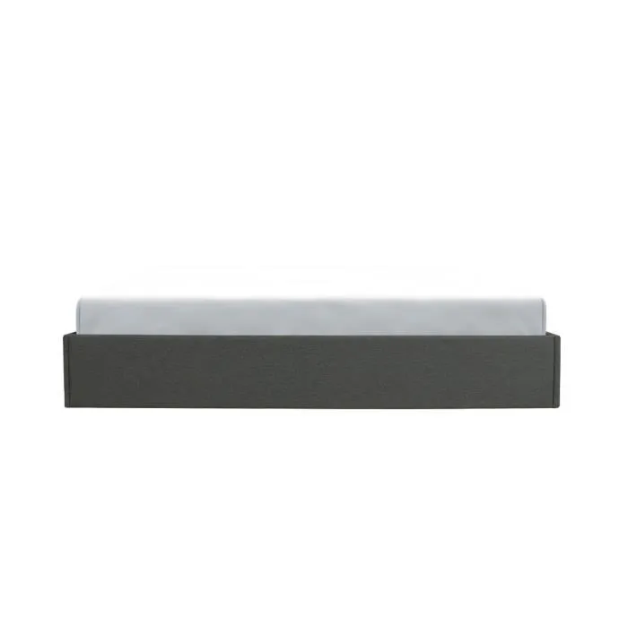 ECLIPSE Lit adulte + coffre de journée - Tissu gris foncé - 160 x 200 cm-3