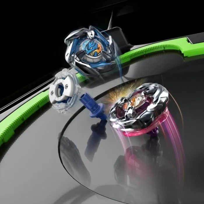 Beyblade X Set de combat Xtreme avec arène Beystadium, 2 toupies à rotation droite, 2 lanceurs, dès 8 ans-4