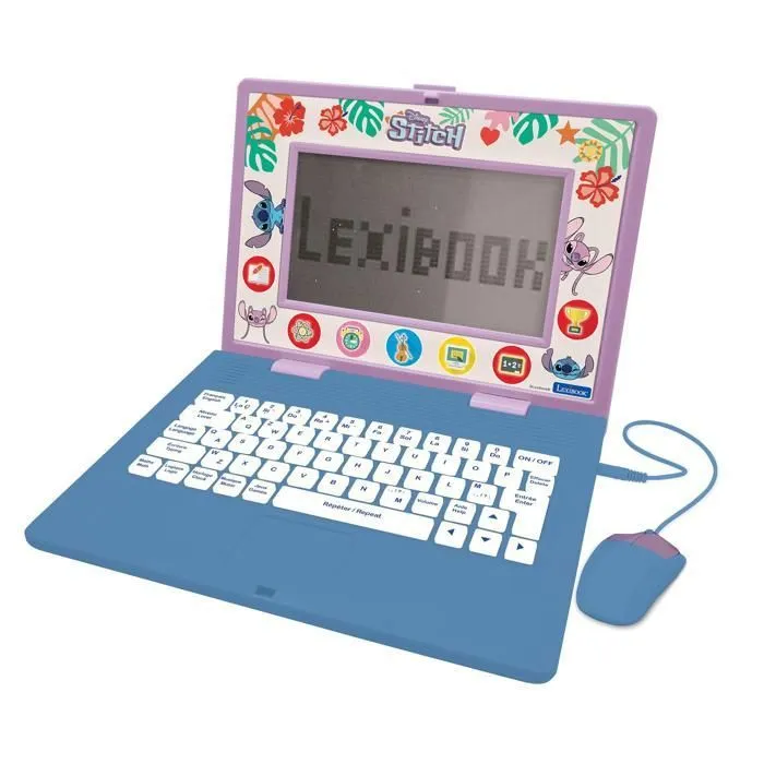 Ordinateur éducatif - LEXIBOOK - Stitch - 170 activités - Bilingue EN/FR - 7 catégories éducatives-1