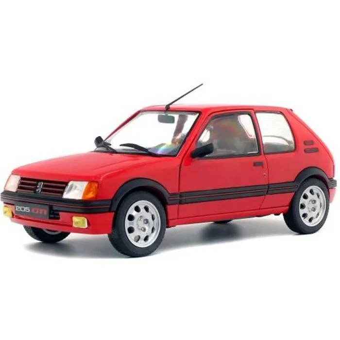 Voiture miniature Peugeot 205 GTI 1.9 Mk1 1985 Rouge SOLIDO 1/18-0