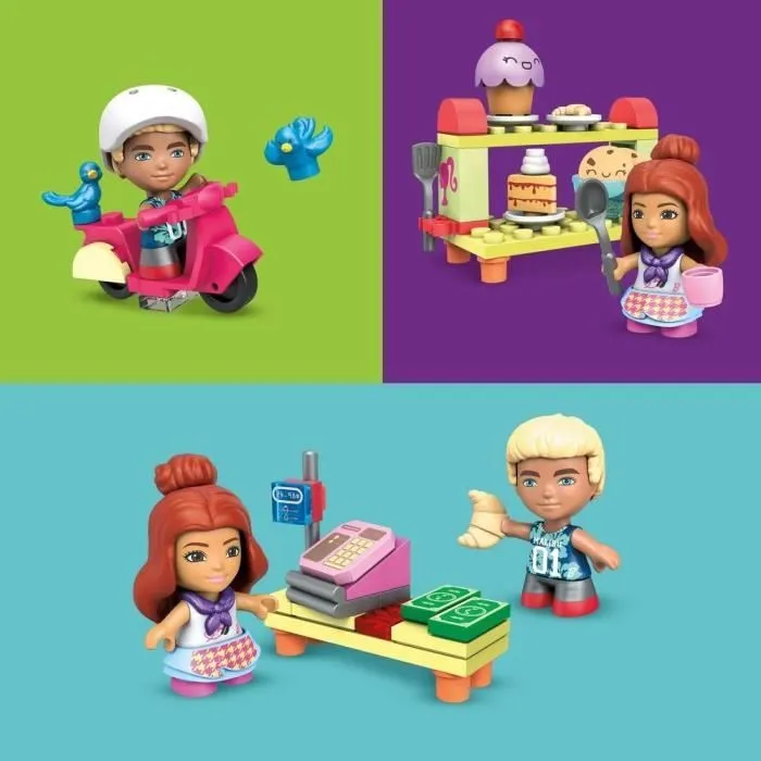 Mega Construx Barbie - Coffret Boulangerie-Pâtisserie - Jeu de construction - Dès 4 ans-3
