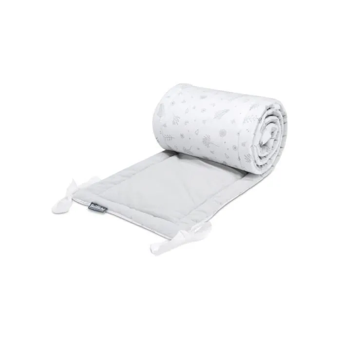 Bellochi Tour de Lit Bébé 180 x 30 cm - Certifié - Universel en Coton et Velours Souple pour un Matelas 120 x 60 cm - Copse-1