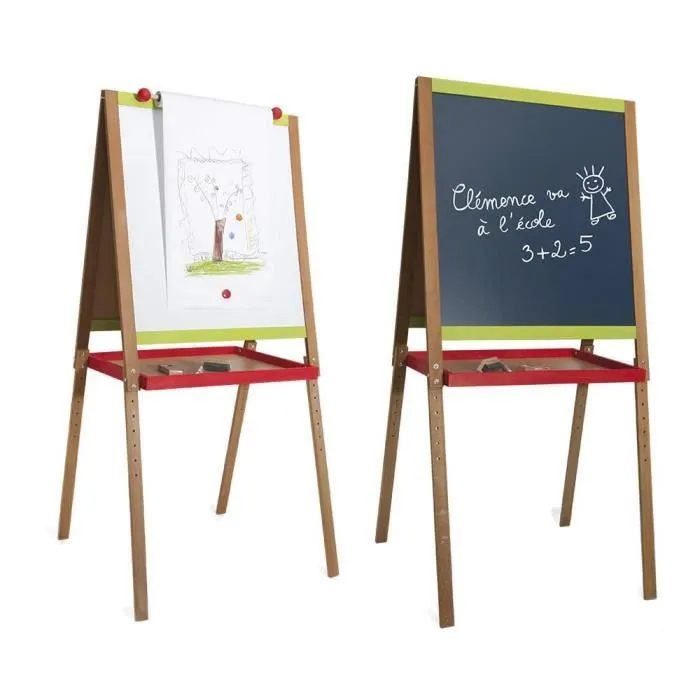 Tableau créatif en bois avec fonction dessin - JEUJURA - Grand - Mixte - 3 ans - 56x53x112cm-1