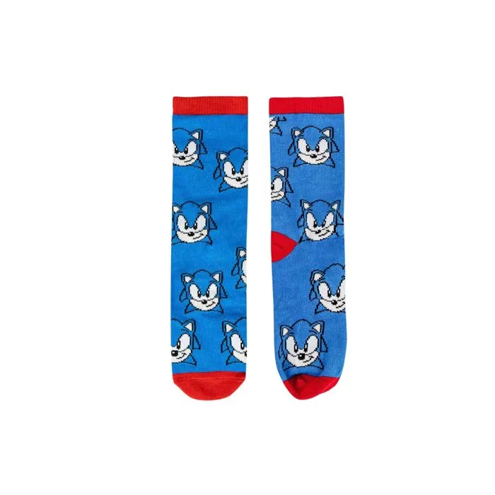 Chaussettes - Sonic - Pack de 4 - Multicolore - Confortable - Mixte-0