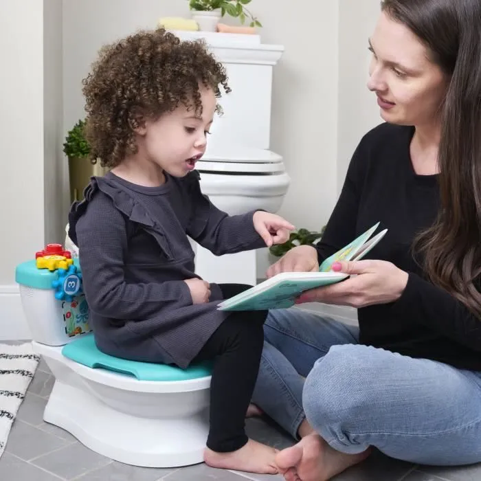 BABY EINSTEIN Mini Toilette enfant avec Réducteur de Toilette inclus, Chasse d'eau musicale-5