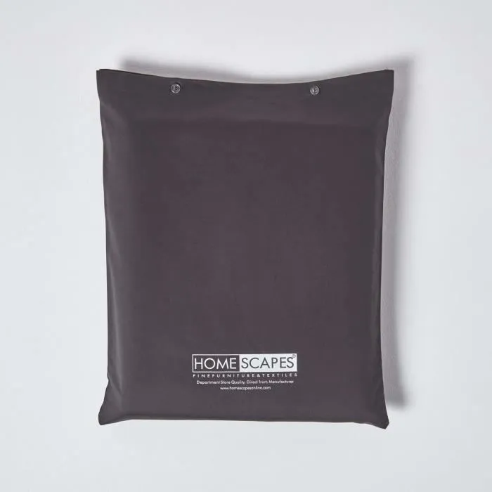 Drap-housse uni 90 x 190 cm 100% coton égyptien 1000 fils coloris gris foncé-3