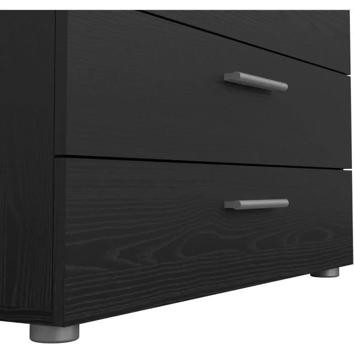 Commode - 4 tiroirs - Noir - L80,2 x P40,25 x H68,1 cm-5