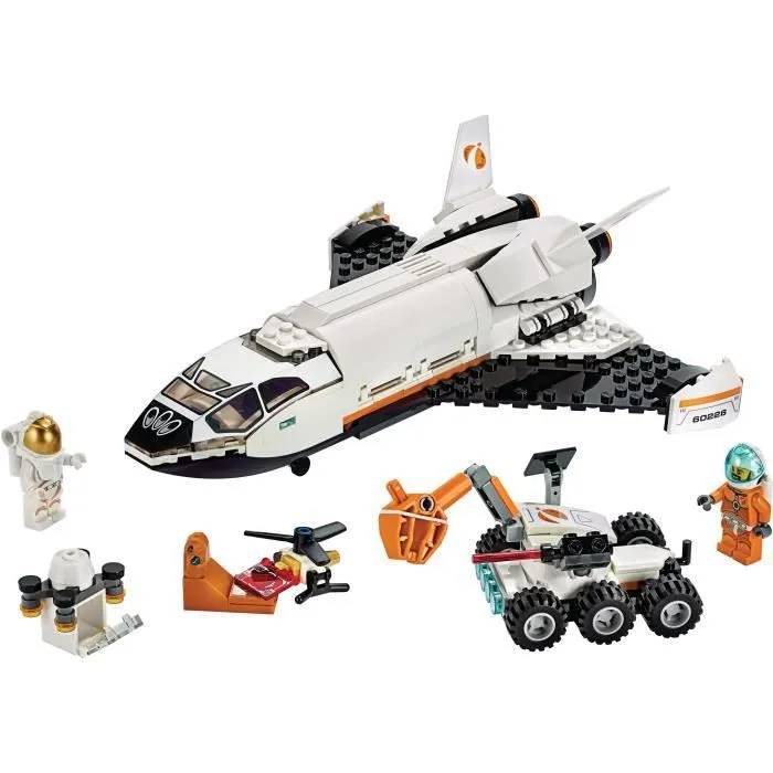 LEGO® City 60226 La navette spatiale, Jeu de Construction de Vaisseaux Spatiaux, Jouet Espace pour Enfants avec Astronautes-1