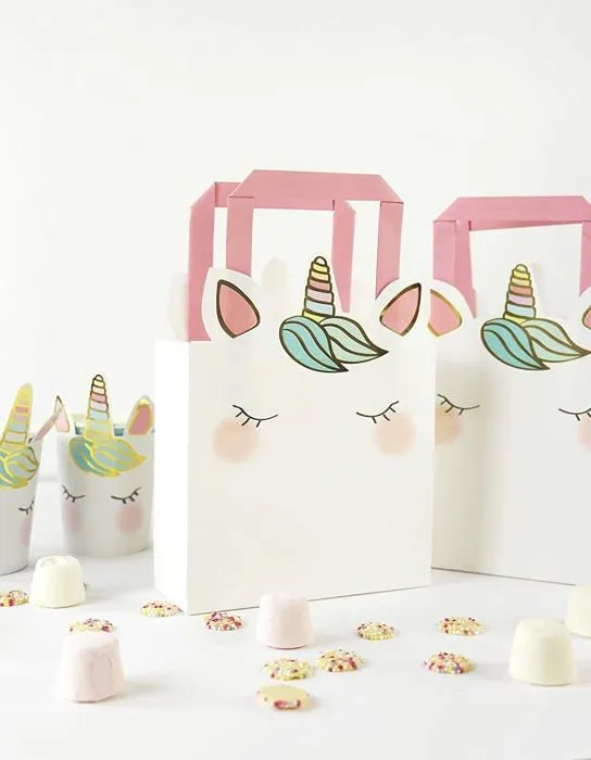 Figurine decor de gateau Talking tables - UNICORN-CANDLE-L - Decoration pour gateau Motif licorne Hauteur 10 cm-2