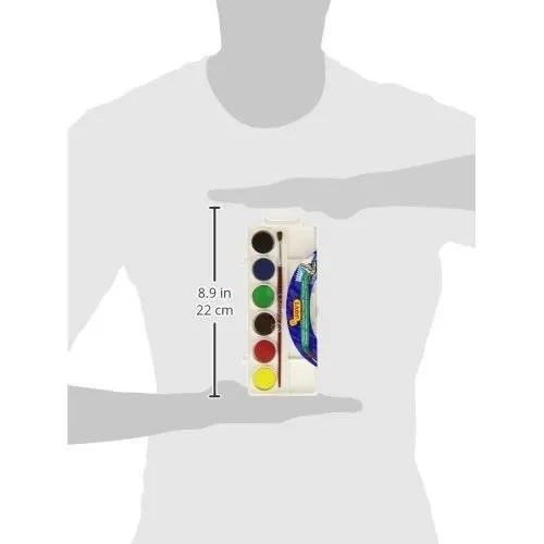 Jovi Aquarelles, étui avec 6 pastilles de 22 mm, Couleurs Assorties (800/6) - 800 6-1