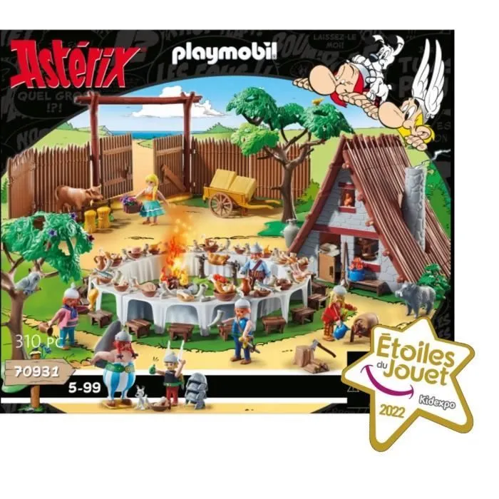PLAYMOBIL 70931 Le banquet du village, Astérix, Personnages de la BD, Dès 5 ans-4