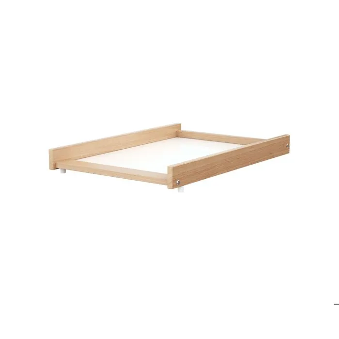 AT4 -  Plan à langer amovible avec matelas pour lit bébé ESSENTIEL en bois  Hêtre Verni --1