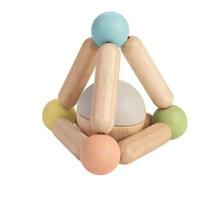 Plan Toys - Hochet triangle pastel - TROUSSELIER-1