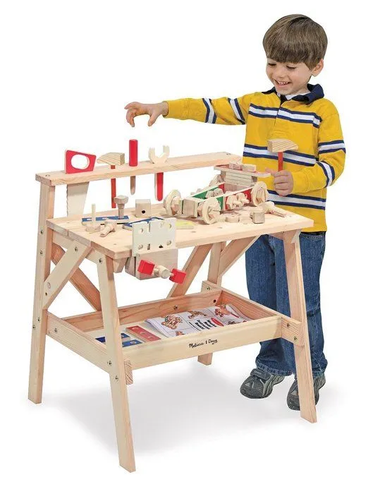 Établi De Projets En Bois - MELISSA & DOUG - Garçon et Fille - A partir de 3 ans-0