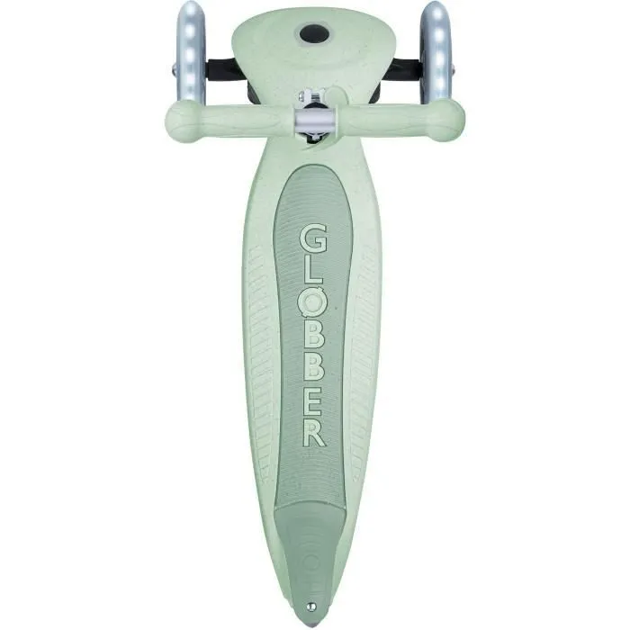 Trottinette 3 roues pliable - GLOBBER - JUNIOR LIGHTS ECOLOGIC - Vert Pistache - Lumineuses - Plastique recyclé - 2 à 6 ans - 50 Kg-3