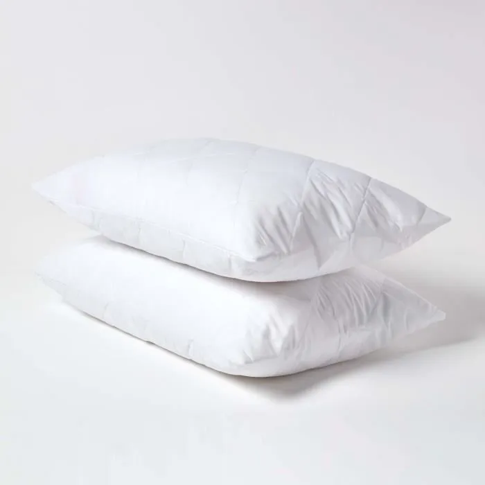 Protège oreiller - Non spécifié - Lot de 2 - Poly coton - 50 x 75 cm - Matelassé-1