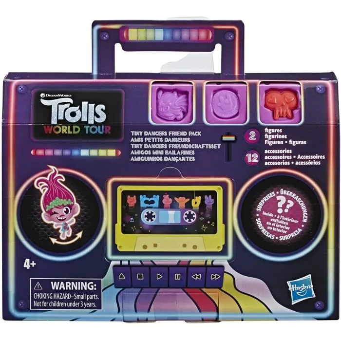 Figurines Les Trolls 2 : Tournée Mondiale - Petits Danseurs HASBRO-0