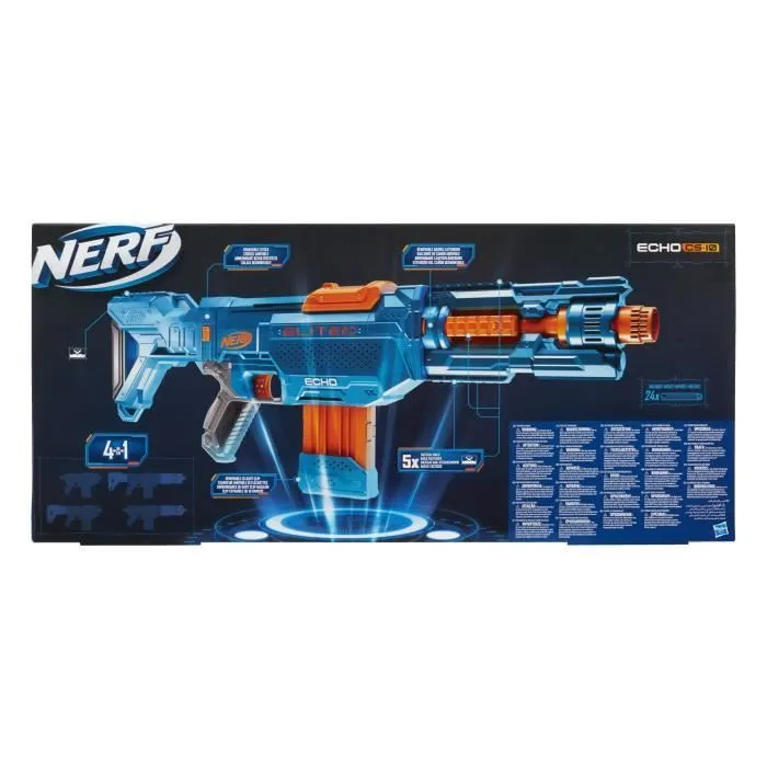 Pistolet Nerf Elite 2.0 Echo CS 10 - NERF - Bleu - Chargeur à clip - 24 fléchettes incluses-6