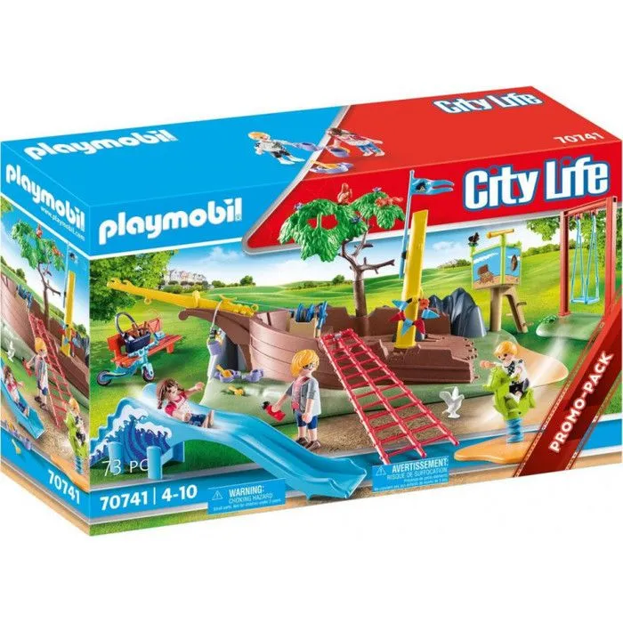 Figurine miniature - PLAYMOBIL - 70741 City - Parc de jeux pour enfants - Multicolore - 24 mois et plus-1
