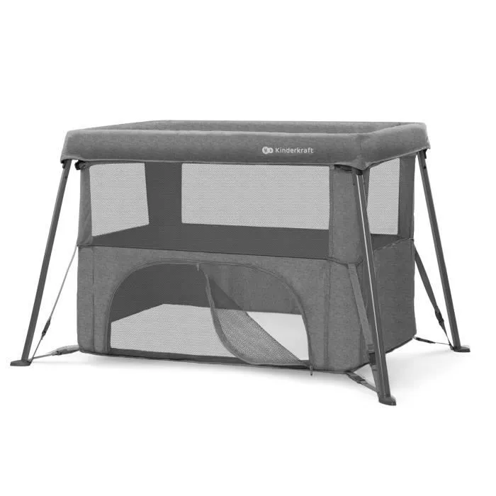 Kinderkraft CAMI lit bébé 3 en 1 - Gris-1