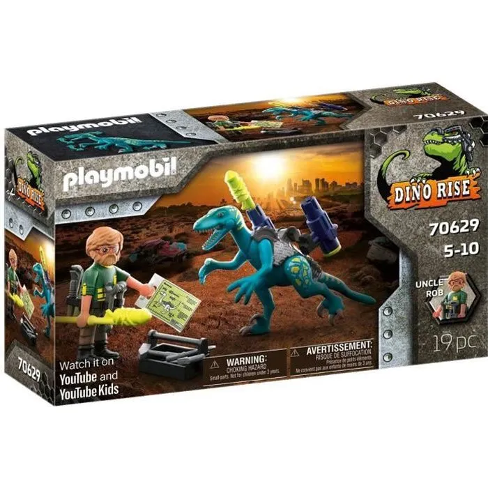 PLAYMOBIL - 70629 - Dino Rise - Deinonychus - Mixte - 5 ans - 19 pièces-0