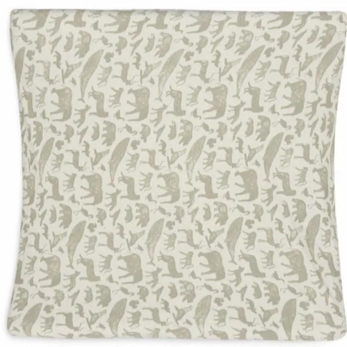 Housse matelas à langer Jersey 50x70cm Animaux Vert Olive Jollein-3