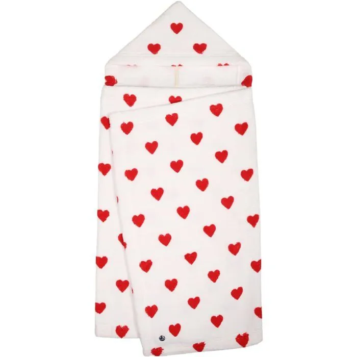 Sortie de bain - poncho de bain Petit bateau - A08SI - Cape de Bain Mixte Bébé, Marshmallow/Terkuit Taille unique-0