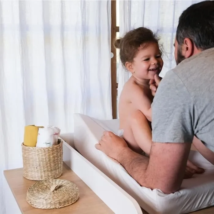 BÉABA - Matelas À Langer Sofalange - Made In France - Concept Breveté - Plan À Langer Incliné - Limite Les Reflux - Oekotex - Blanc-1