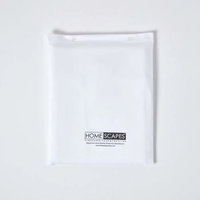 Parure de lit en satin de coton égyptien 1000 fils Housse de couette 135x200 cm et Taie d'oreiller 50x75 cm coloris Blanc-3