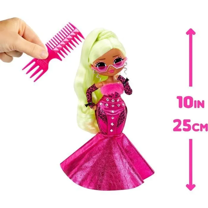 LOL Surprise OMG - Poupée Mannequin 24 cm - Lady Diva - 2 tenues avec peigne et accesoires - Dés 4 ans-3