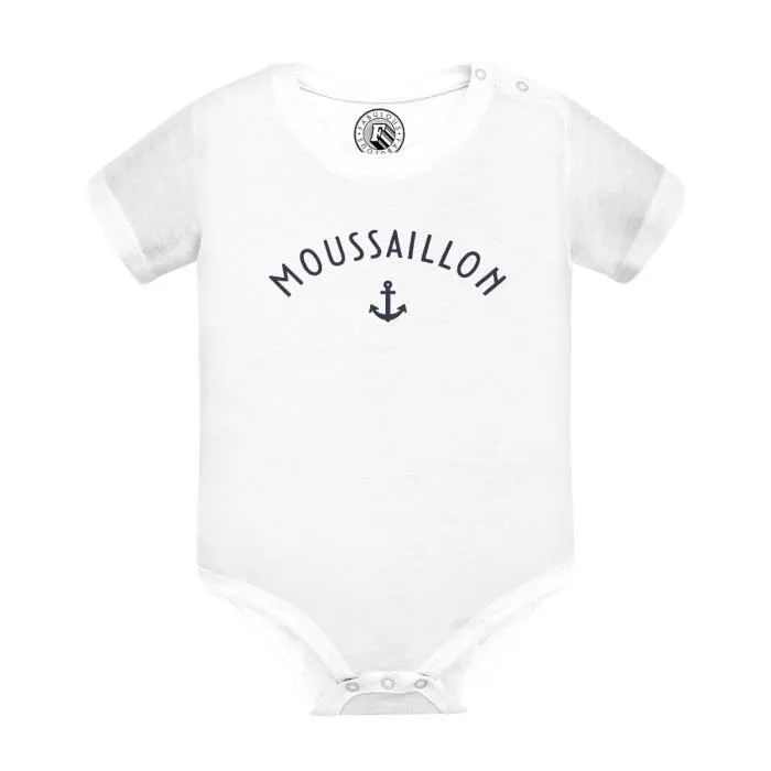 Body Bébé Manche Courte Blanc Moussaillon-0