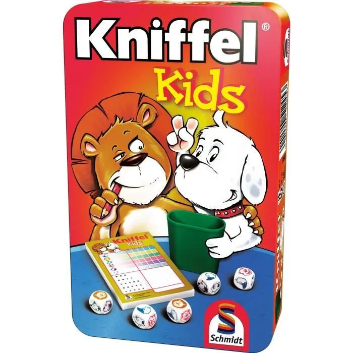 Kniffel Kids - Jeux de Société - SCHMIDT SPIELE - Apprenez aux enfants les bases du Yams avec ce jeu passionnant !-0
