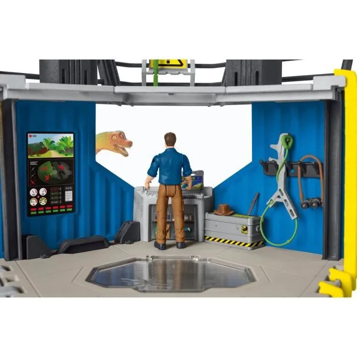 Grande station de recherche Dino, coffret de 72 pièces, jouets, Dès 5 ans, Schleich 41462 Dinosaurs-1