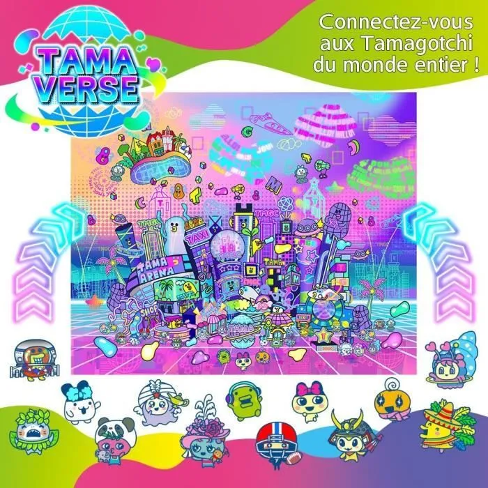 Tamagotchi Uni - Bandai - Modèle Violet - Animal de compagnie virtuel connecté avec bracelet montre-2