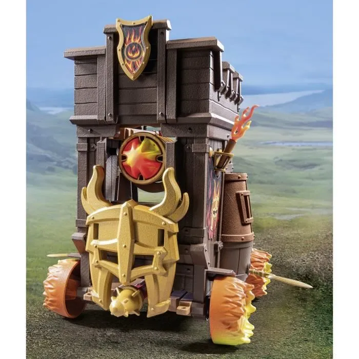 PLAYMOBIL 71643 Char de combat avec canon des Burnham Raiders, Novelmore, 68 pièces, Dès 4 ans-3
