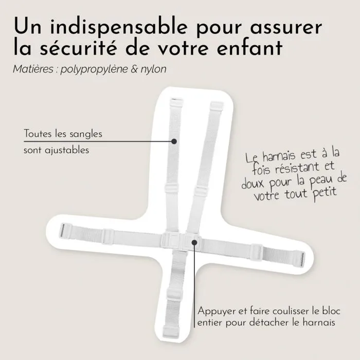 Chaise haute bébé pliable réglable hauteur dossier tablette - Ptit - Stella - Monsieur Bébé-3