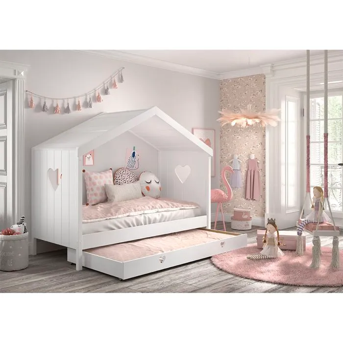 Amori Lit Cabane Ouvert et Lit-1