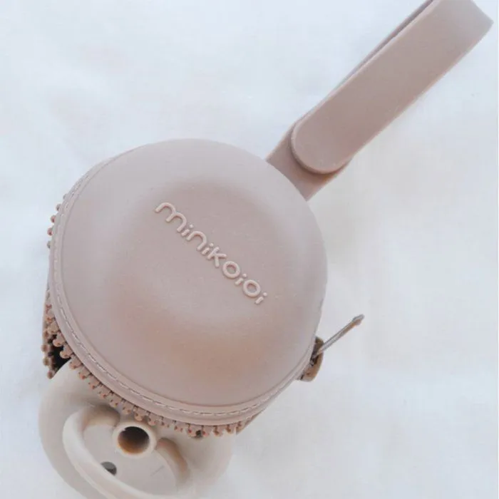 Range sucette zippé en silicone - Minikoi - Rose - Bébé - Mixte - 0 mois - Naissance-3