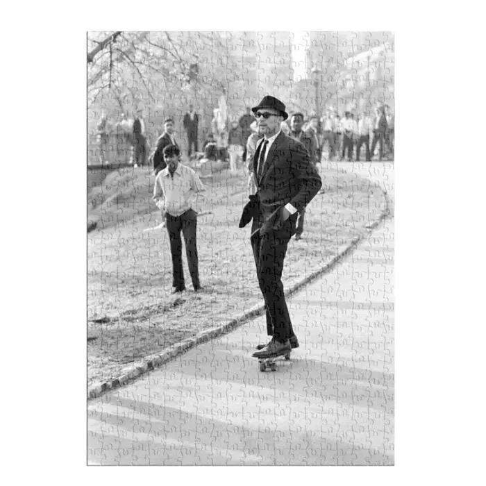 Puzzle Classique 500 pièces Swag Homme en Costume Sur Un Skate Central Park New York-1