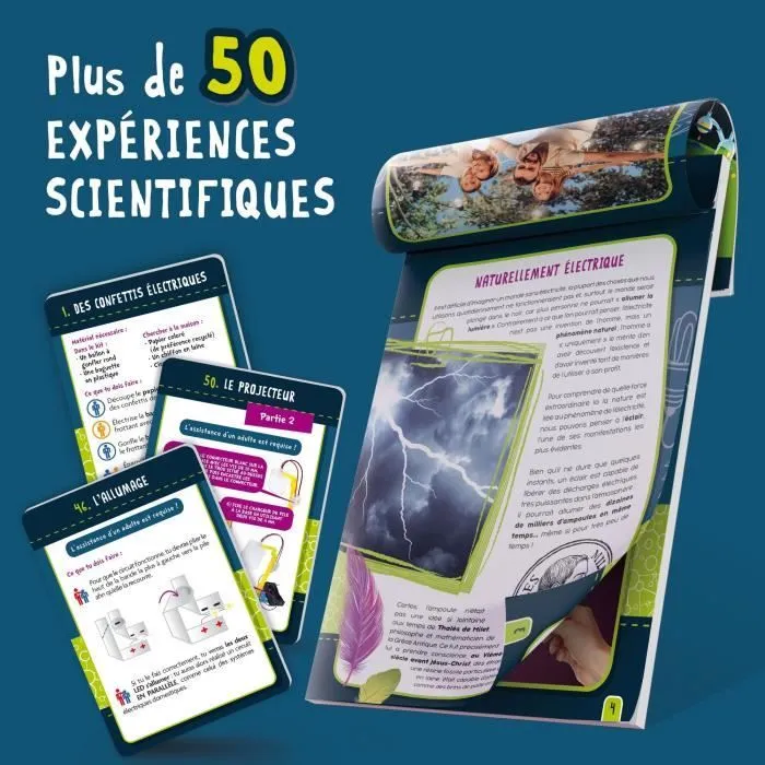 Génius Science - jeu scientifique - l'électricité - 50 expériences - LISCIANI-1